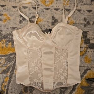 Elegant Cream Bustier Top